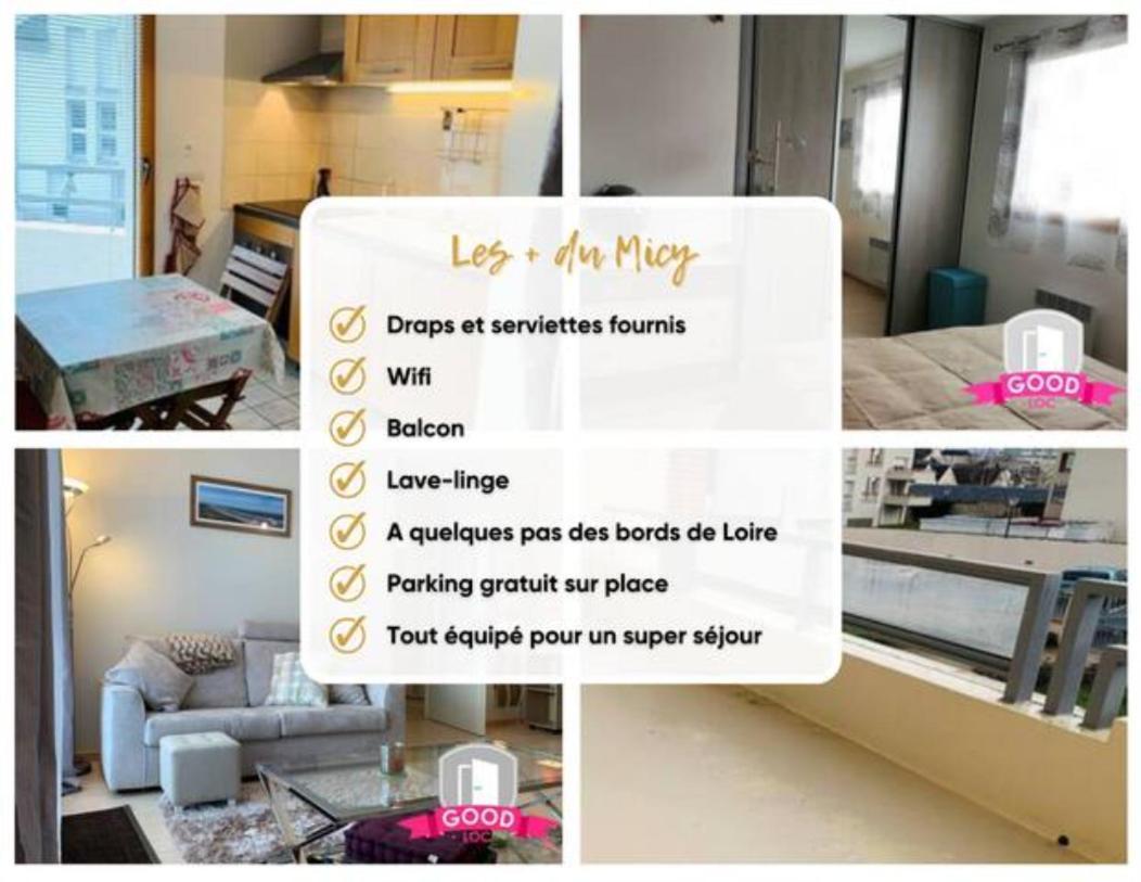 Апартаменты Le Micy - Joli T2 + Parking Орлеан Экстерьер фото